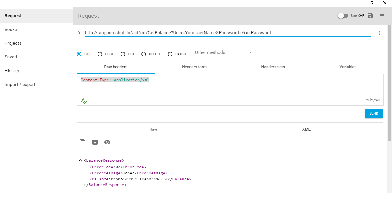 XML Result